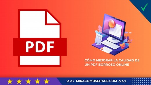 Cómo Cambiar la Resolución de un PDF para Hacerlo más Nítido Online | Mira Cómo Se Hace