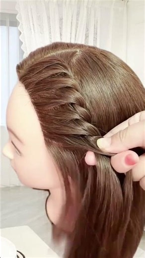 Two-strand twisting slow-motion braiding tutorial#Children s braiding#Compile and