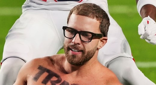 Super Bowl Streaker's Cryptic Messages That Were Written On His Chest & Back Have Been Revealed