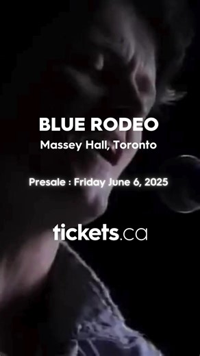 CONFIRMED | Blue Rodeo in Toronto: tickets.ca/blue-rodeo-tickets Don't miss Blue Rodeo at Massey Hall on January 2026! Join our priority waiting list now. | Tickets.ca