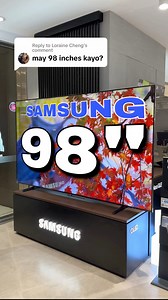 SAMSUNG 98" BIG SCREEN BIG DISCOUNT. Model: 98-DU9000 SRP: ₱269,999 ❌ DISCOUNTED: ₱161,999✅ Key Features - Supersize Picture Enhancer - PurColor - Motion Xcelerator 120Hz - Q-Symphony | Crusher-V Appliances Trading