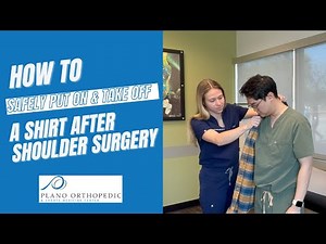 How to Safely Put On & Take Off a Shirt After Shoulder Surgery | Dr. Michael Howard's Tips