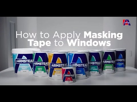 Painting Window Frames - Applying Masking Tape | Armstead