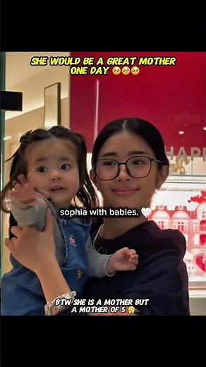 Sophia with babies
