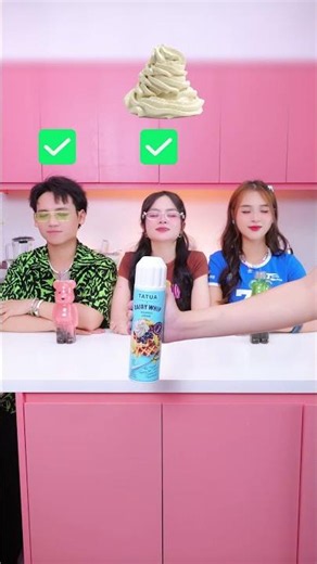 Choosing ingredients for the milk tea cups! 😂 🧋 🌶️ 🍫 #taihoa #viral #shorts