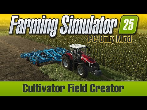 Cultivator Field Creator - FS25 Mod