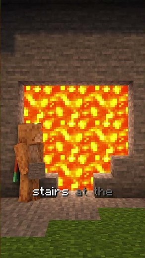 Hidden Creeper Lava Entrance in Minecraft!