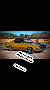 🚘 Rare. Restored. Roaring. 1972 Buick Skylark Sun Coupe. For sale through Clasiq.com #buickskylark #classiccar #restorationdoneright | Clasiq