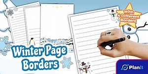 Winter Page Borders