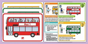 EYFS Maths Number Recognition to 5 Chilli Challenges: Number Buses