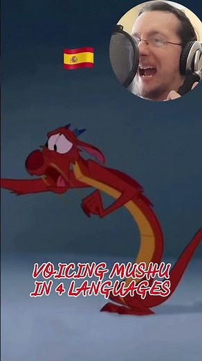 VOICING MUSHU IN 4 LANGUAGES 🇮🇹🇫🇷🇪🇦🇧🇷 #doppiaggio #multilanguage #mulan #disney #fandub