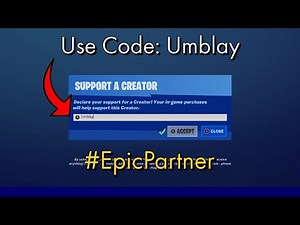 #EpicPartner | Use My Creator Code! | Fortnite