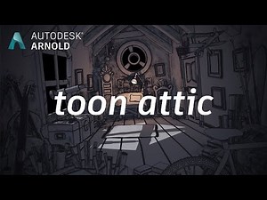 Arnold tutorial - How to render an attic scene using the toon shader in MtoA