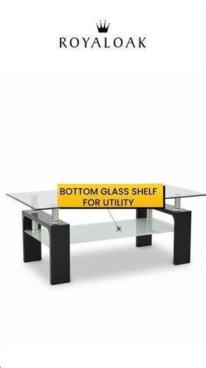 Royaloak Penang Malaysian Glass Center Table