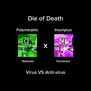 Die of Death: Virus VS Anti-virus (Polymorphic X Inscriptus mashup)