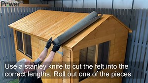 How to Install Roofing Felt on a Power Apex Garden Shed