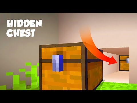 Minecraft: How to Make a Hidden Chest (Redstone Tutorials)