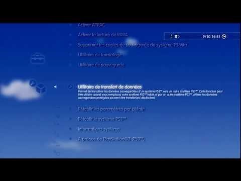 Comment transférer ses données vers un autre système PS3 ?