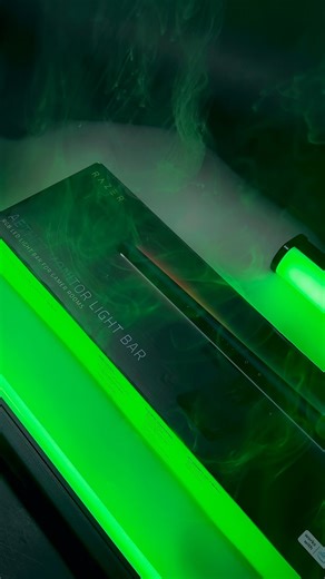 Ali Al khalisi on Instagram: "Wait for it… The Razer Aether Monitor Light Bar brings immersive Chroma RGB lighting to your desk! Sync it with your gameplay, customize colors, and elevate your vibe! all with a sleek, easy-to-install design. 🔥 Key Features: ✔️ Smart RGB Lighting – Fully customizable with Razer Chroma ✔️ Easy Installation – Mounts seamlessly on your monitor ✔️ Sync with Your Setup – Reactive lighting for an immersive experience ✔️ you can controls it with Razer gamer room app Ligh