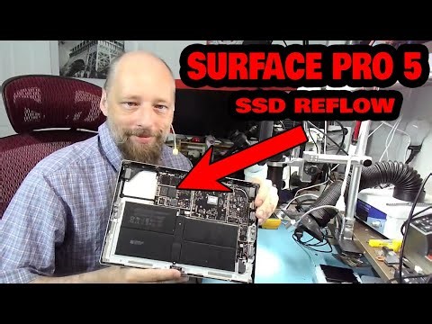 Surface Pro 5 No SSD Detected | Reflow and general inspection