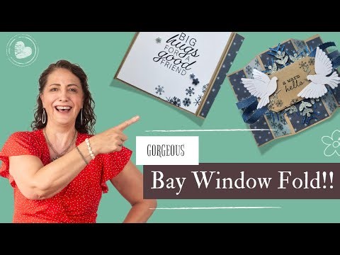 Day Eight: Bay Window Fold Christmas card