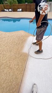 5.3M views · 8.8K reactions | Satisfying process of spraying pool deck | Science, Tech and Universe | Facebook