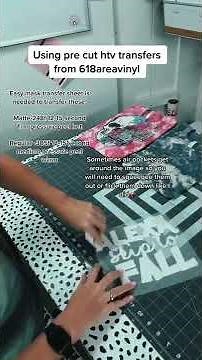 How to use Pre Cut HTV Transfers from 618areavinyl