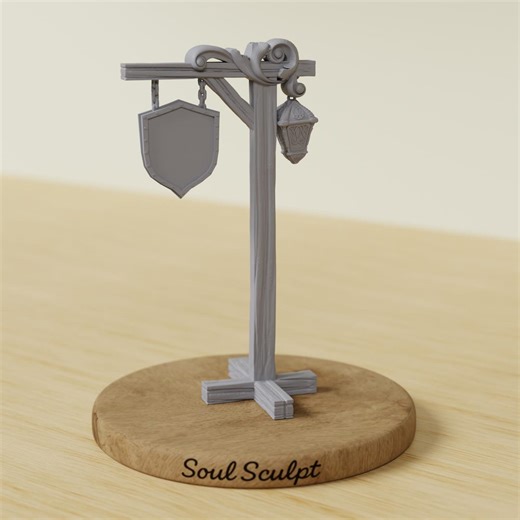 Hanging Shop Sign | Tavern Sign Terrain | 28mm 32mm 38mm | Tabletop RPG, Dnd Terrain, Pathfinder - Etsy