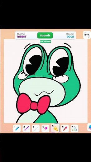 Drawing Ribbit (TADC) in Roblox Speed Draw #roblox #art #speeddraw