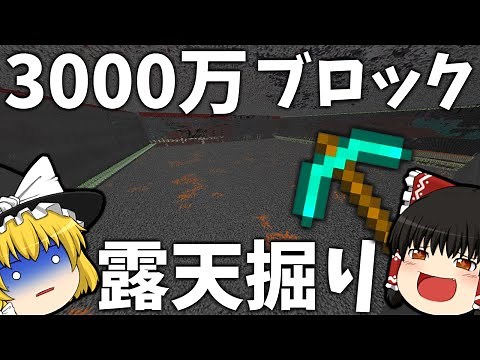 世界2位の作業厨サーバーになるpart19 ネザー3000万ブロック露天掘りしてきた【マイクラ】【ゆっくり実況】