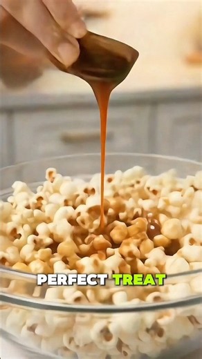 Caramel Popcorn | Crunchy, Buttery & Irresistibly Sweet! 🤎✨ #foodtok #recipe