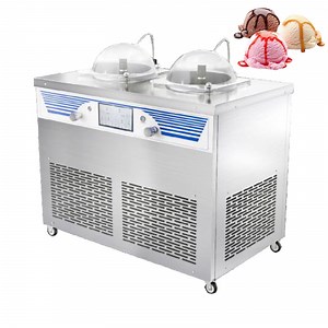 [Hot Item] Commercial 2 Cylinder Italian Hard Ice Cream Machine/Gelato Machine with Brand Compressor