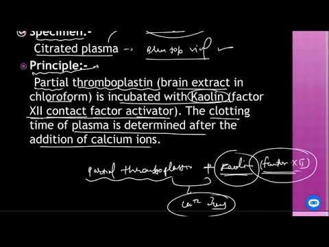 APTT ( activated partial thromboplastin time )