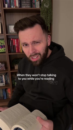 Why do the keep trying to talk to me when I’m clearly reading my book? #foruoupage #booktok #bookish #bookaddict #readersoftiktok