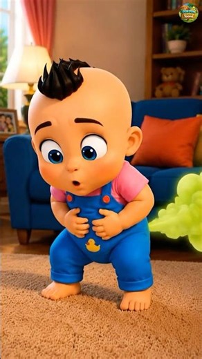 💨 Poo Poo Song Hindi 😄 | Funny Kids Animation #shorts
