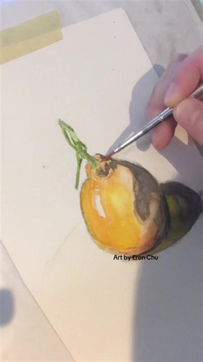 Satsuma Fruit Watercolor Painting Techniques