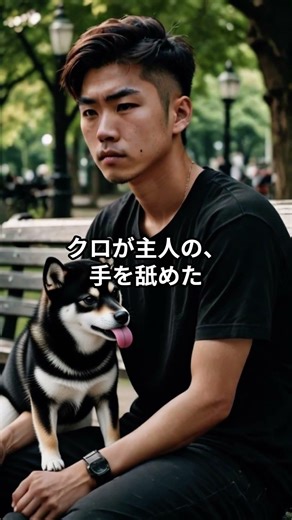 【神回】「もう一歩も、動けない…」公園で突然倒れ込んだ主人。絶望の淵で手を引いた、黒柴クロの“英雄的行動” #黒柴 #介護 #感動 #絆 #shiba inu #ヒーロー #易疲労性 #高次脳機能障害