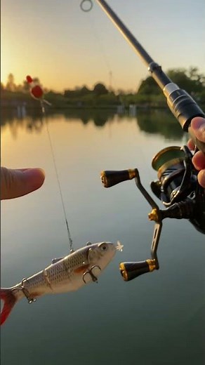 HADORAM Robotic Swimming Lure 5.1” Fishing Lure 4-Segement Multi Jointed Electric Bait LED Light