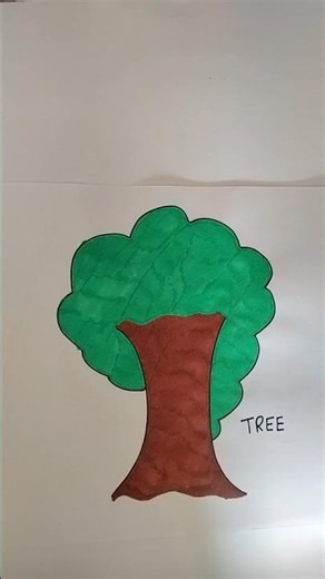 How to draw a tree | Easy Tree Drawing 🌳 Step by Step for Kids #drawingforkids #tree #treedrawing