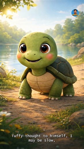 Tuffy the Turtle Learns to Believe #cuteanimals #cartoon #turtlewatching #viralvideos #animation