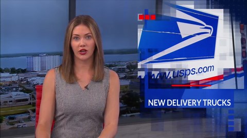 U.S. Postal Service unveils new delivery vehicles and upgraded facility