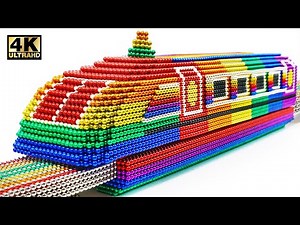 DIY - How To Make Magnetic Train From Magnetic Balls (Satisfying) | Magnet World Series