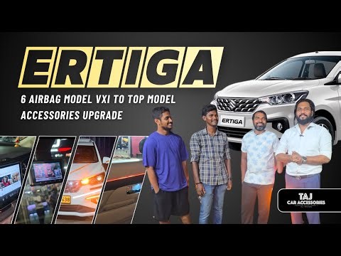 🔥 “Ertiga 6 Airbag Model 🔥 Premium Accessories Install! Chennai Taj Car Accessories 😍 #ertigamods