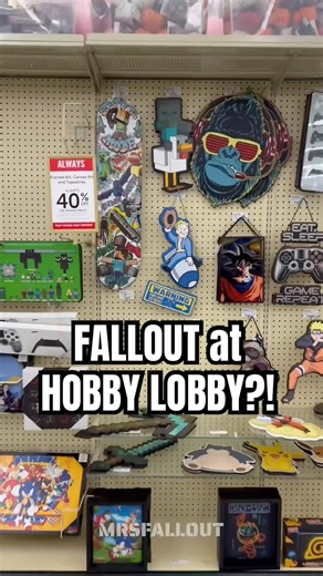 FALLOUT MERCH AT HOBBY LOBBY!