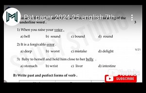 ieRat papere2.02.4-2.5nenglishn7ithag of the underline word.3... | Filo