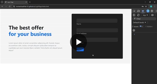 Built a fully responsive login page using HTML5, CSS, JavaScript Bootstrap — clean UI, smooth responsiveness, and solid front-end fundamentals. 🚀💻 Live Demo 🔗: https://lnkd.in/dev5XFJk For… | Muhammad Irfan