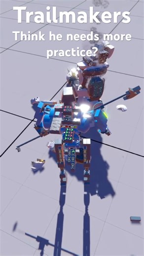 Trailmakers - that cant be right…#trailmakers #tutorial #walker #combat #update #mech #legs #howto