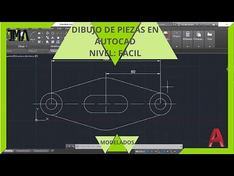 AutoCAD 2D -18-Dibujo de piezas en AutoCAD /nivel: fácil