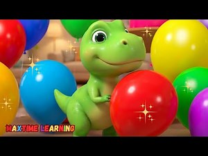 The AMAZING Colours Song For Kids with T-rex |Educational Videos For Kids