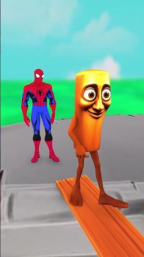 Bridge Challenge: Spider man vs Tung sahur vs Brr Brr Patapim #shorts #funny